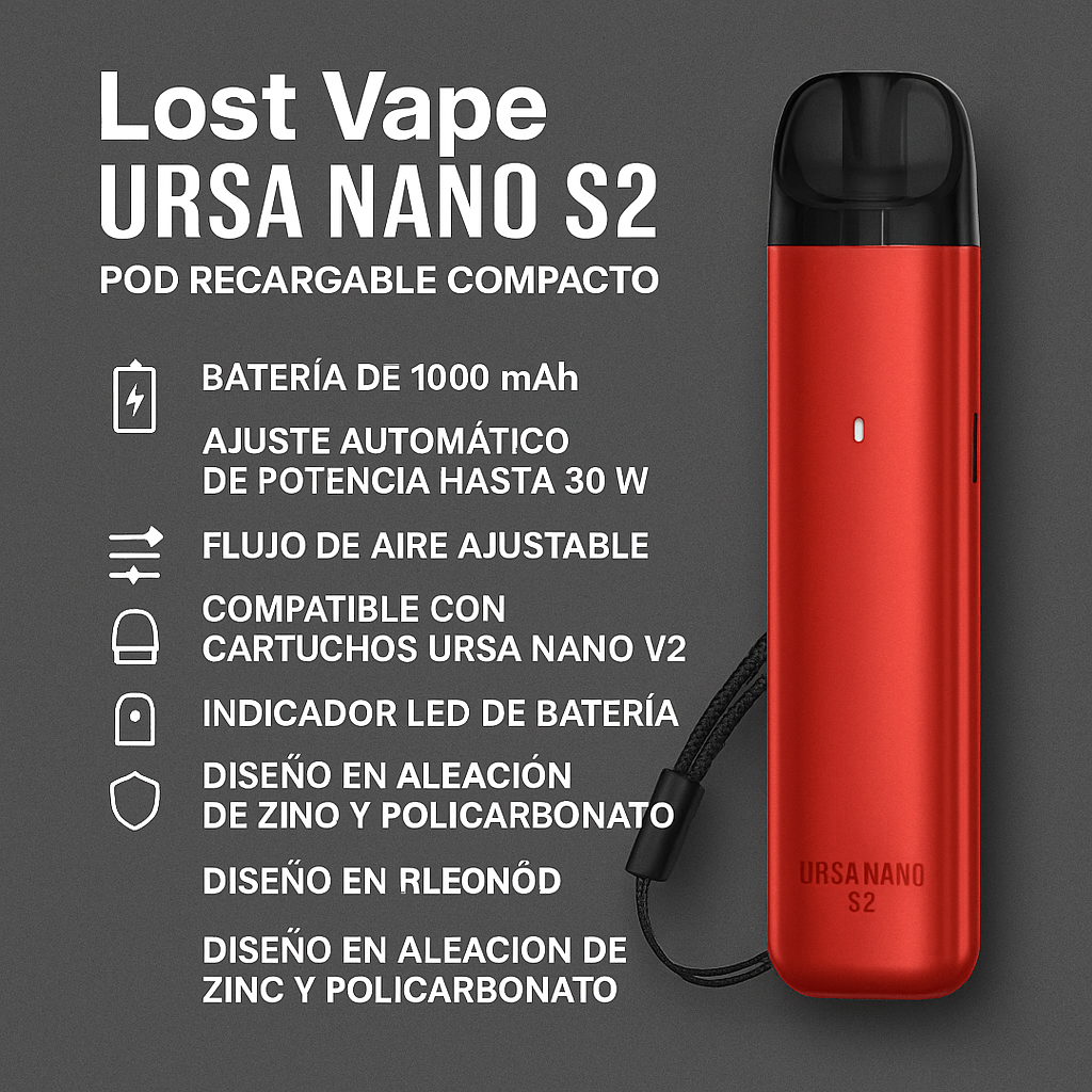 POD RECARGABLE LOST VAPE URSA S2 V2